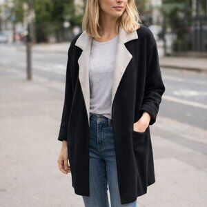 💙 Zara Double-Face Knit Coatigan / Cardigan Coat | Size S